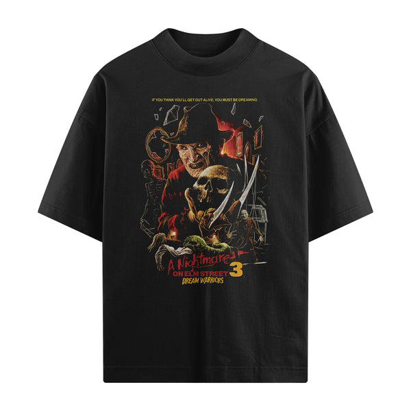 Camiseta Oversized Algodão Freddy Krueger - A Hora do Pesadelo 3 #1