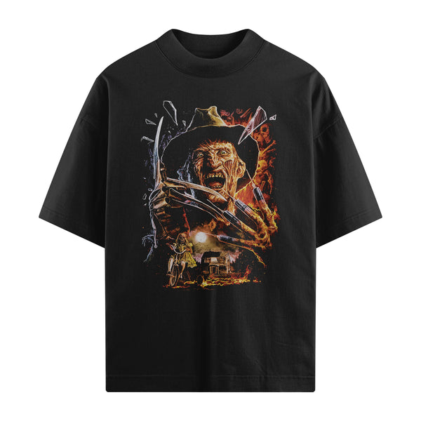 Camiseta Oversized Algodão Freddy Krueger - A Hora do Pesadelo #2